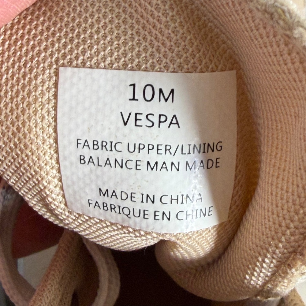 Sincerely Jules Vespa Tan Canvas High Top Platform Lug Sole Sneakers Womens 10M - Picture 5 of 7